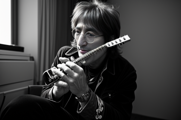 What type of harmonica did John Lennon play?